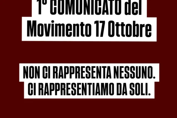 Non ci rappresenta nessuno. Ci rappresentiamo da soli
